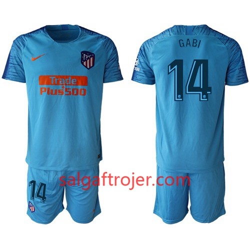 Atlético Madrid Fodboldtrøjer Gabi 14 Børn Udebanesæt 2018/19 Kort ærmer Atlético Madrid Fodboldtrøjer Gabi 14 Børn Udebanesæt 2018/19 Kort ærmer